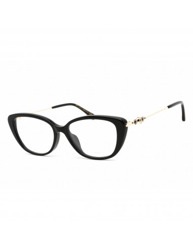 Jimmy Choo Women's Eyeglasses - Cat Eye Black Acetate/Metal Frame | JC337/G 0807 00 destockage