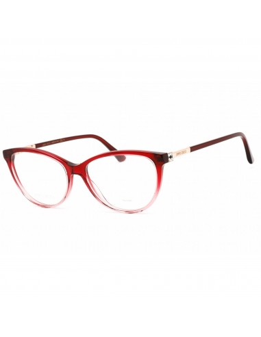 Jimmy Choo Women's Eyeglasses - Full Rim Cat Eye Shape Burgundy Frame | JC287 07W5 00 Les magasins à Paris