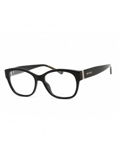 Jimmy Choo Men's Eyeglasses - Full Rim Square Black Acetate Frame | JC 371 0807 00 Pour