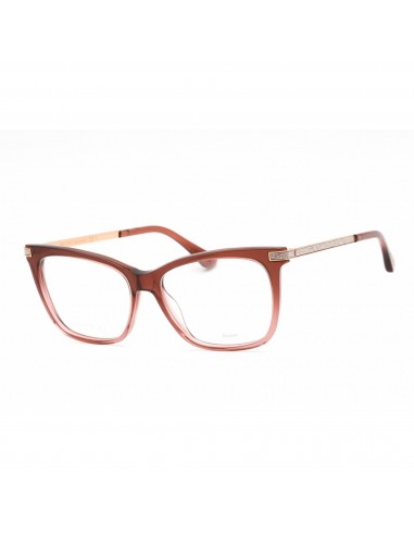 Jimmy Choo Women's Eyeglasses - Cat Eye Burgundy/Pink Plastic Frame | JC353 02LN 00 50% de réduction en Octobre 2024