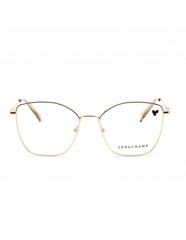 Longchamp Women's Eyeglasses - Full Rim Butterfly Shape Gold Metal Frame | LO2151 714 rembourrage situé sous