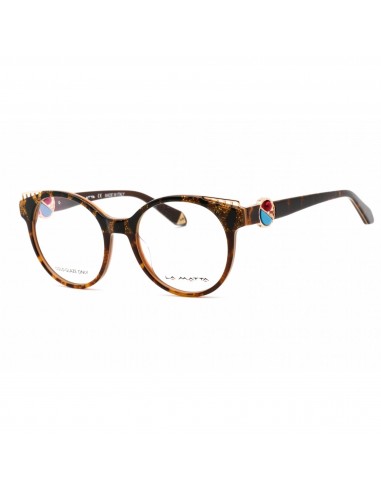 La Matta Women's Eyeglasses - Full Rim Cat Eye Tortoise Plastic Frame | LMV3250 C1 rembourrage situé sous