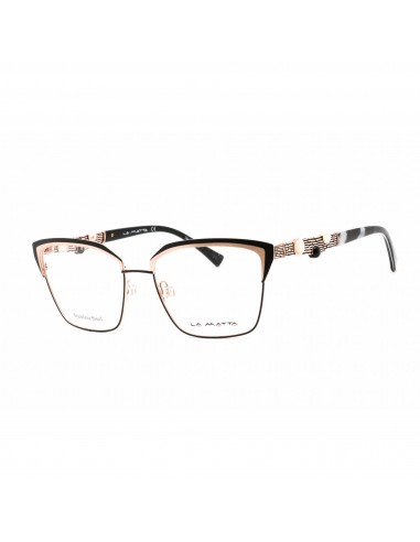 La Matta Women's Eyeglasses - Full Rim Cat Eye Black/Gold Metal Frame | LMV3305 C2 Venez découvrir notre 