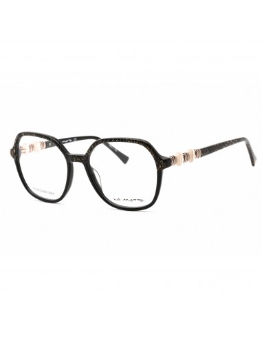 La Matta Women's Eyeglasses - Full Rim Square Shape Black Plastic Frame | LMV3309 C3 s'inspire de l'anatomie humaine