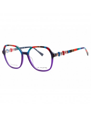 La Matta Women's Eyeglasses - Full Rim Square Violet/Multicolor Frame | LMV3309 C1 en ligne