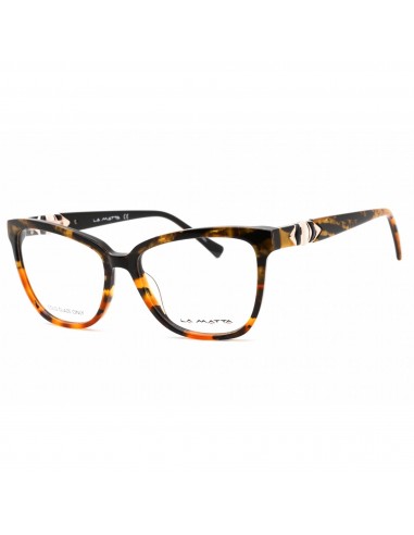 La Matta Women's Eyeglasses - Full Rim Cat Eye Colored Havana Plastic | LMV3318 C1 meilleur choix