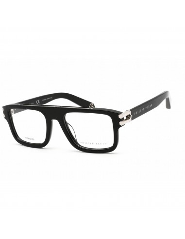 Philipp Plein Men's Eyeglasses - Rectangular Shiny Black Plastic Frame | VPP021M 700Y livraison et retour toujours gratuits