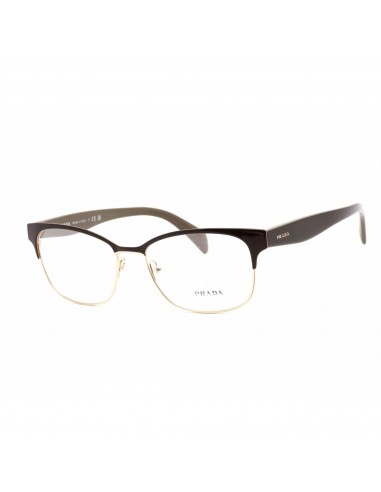 Prada Women's Eyeglasses - Full Rim Rectangular Dark Brown Metal Frame | PR65RV DHO1O1 Le MVP de beaucoup