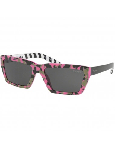 Prada Women's Sunglasses - Camouflage Pink Rectangular Frame | PRADA 0PR 04VS 4625S057 livraison et retour toujours gratuits