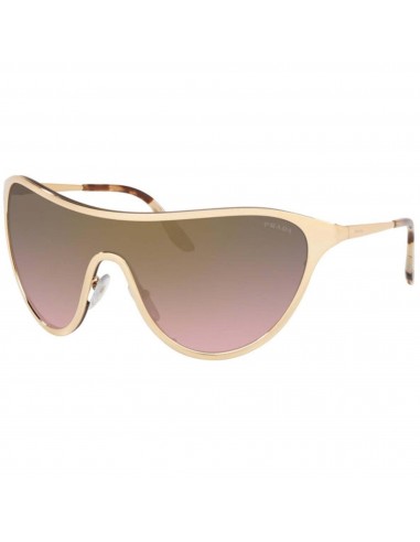 Prada Women's Sunglasses - Gold Metal Full Rim Shield Frame | PRADA 0PR72VS 5AK70733 50% de réduction en Octobre 2024