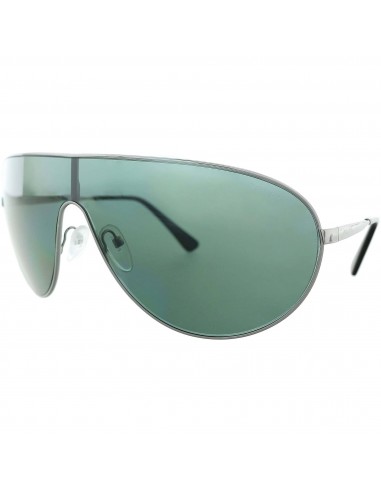 Prada Men's Sunglasses - Gun Metal Pilot Frame Green Lens | PRADA 0PR55XS 5AV72842 votre