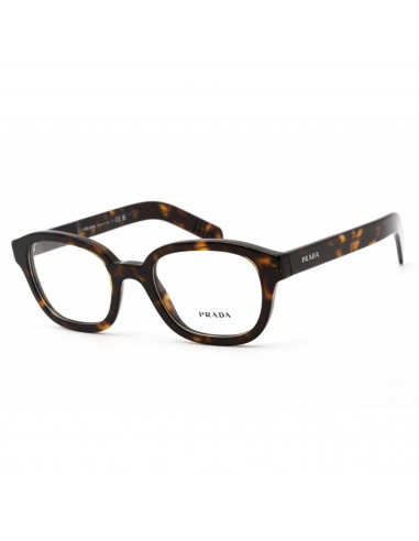 Prada Men's Eyeglasses - Full Rim Rectangular Havana Plastic Frame | 0PR 11WV 2AU1O1 outlet