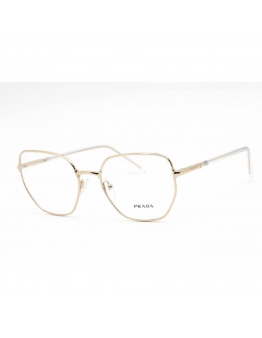 Prada Women's Eyeglasses - Full Rim Geometric Shape Gold Metal Frame | 0PR 60WV ZVN1O1 pas chere