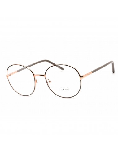 Prada Women's Eyeglasses - Full Rim Round Cocoa/Clay Metal Frame | 0PR 55WV 02H1O1 Profitez des Offres !