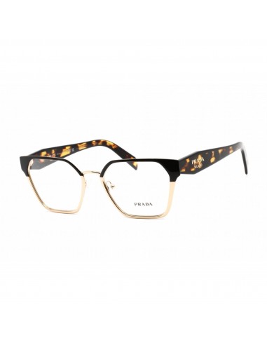 Prada Women's Eyeglasses - Cat Eye Shape Black/Pale Gold Metal Frame | PR 63WV AAV1O1 hantent personnes