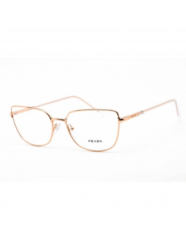 Prada Women's Eyeglasses - Full Rim Cat Eye Rose Gold Metal Frame | 0PR 59YV SVF1O1 une grave pollution 