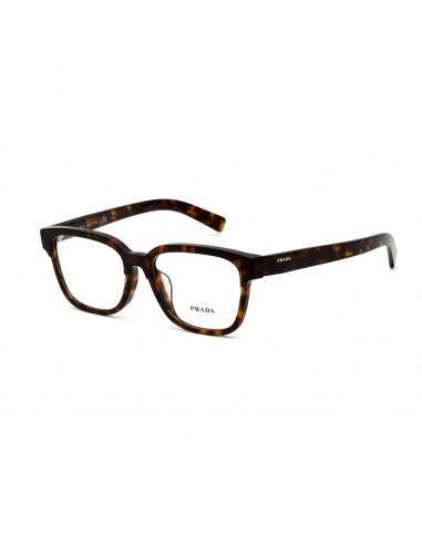 Prada Men's Eyeglasses - Full Rim Square Tortoise Plastic Frame | 0PR 04YVF 2AU1O1 basket pas cher