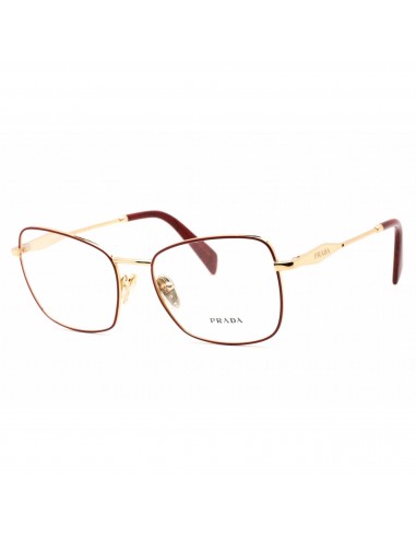 Prada Women's Eyeglasses - Full Rim Butterfly Red/Gold Metal Frame | 0PR 53ZV 12F1O1 Voir les baskets