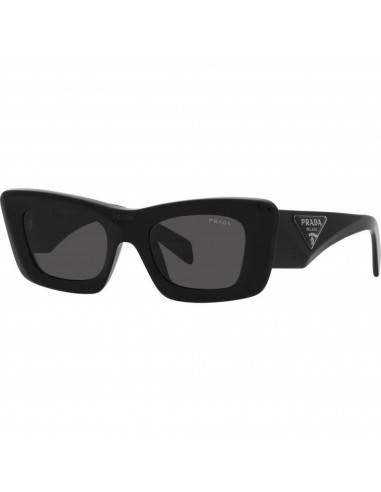 Prada Women's Sunglasses - Black Plastic Cat Eye Frame Dark Grey Lens | 13ZSF 1AB5S0 Comparez plus de prix