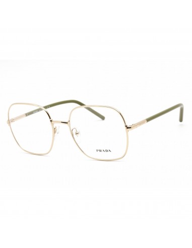 Prada Women's Eyeglasses - Full Rim Square Pale Gold Metal Frame | 0PR 56WV ZVN1O1 2 - 3 jours ouvrés.