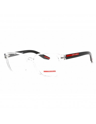 Prada Sport Men's Eyeglasses - Full Rim Square Crystal Plastic Frame | 0PS 06PV 2AZ1O1 rembourrage situé sous