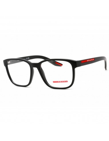 Prada Sport Men's Eyeglasses - Full Rim Square Black Plastic Frame | 0PS 06PV DG01O1 Pour