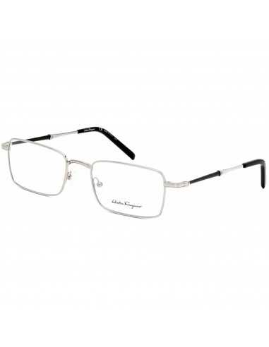 Salvatore Ferragamo Men's Eyeglasses - Full Rim Shiny Silver Metal Frame | SF2212 045 Le MVP de beaucoup