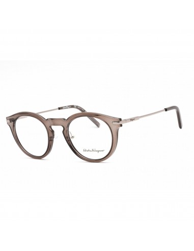 Salvatore Ferragamo Men's Eyeglasses - Round Crystal Grey Plastic Frame | SF2906 033 50-70% off 