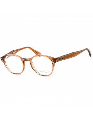 Salvatore Ferragamo Men's Eyeglasses - Round Transparent Brown Frame | SF2940 232 de l' environnement