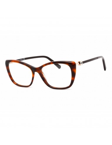 Swarovski Women's Eyeglasses - Full Rim Cat Eye Dark Havana Plastic Frame | SK5416 052 Livraison rapide