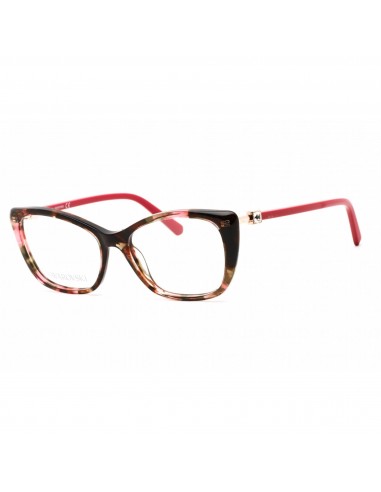 Swarovski Women's Eyeglasses - Cat Eye Shape Colored Havana Plastic Frame | SK5416 055 Comparez et commandez 