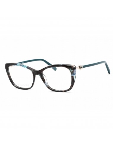 Swarovski Women's Eyeglasses - Full Rim Cat Eye Blue Havana Plastic Frame | SK5416 056 prix pour 