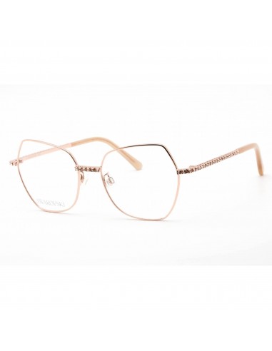 Swarovski Women's Eyeglasses - Butterfly Shiny Rose Gold Metal Frame | SK5422-H 028 basket pas cher