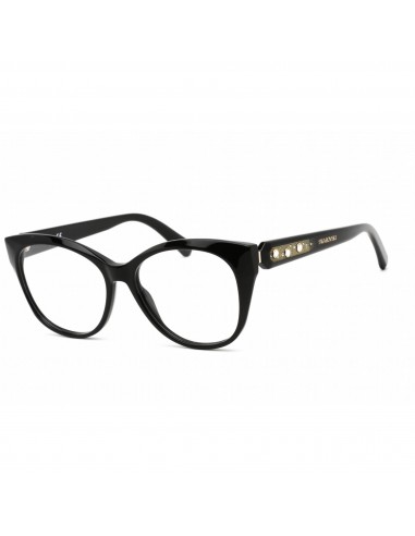 Swarovski Men's Eyeglasses - Clear Lens Cat Eye Shape Black Plastic Frame | SK5469 001 Fin de série