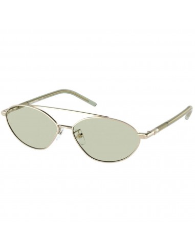 Tory Burch Women's Sunglasses - Metal Oval Frame Solid Mint Green Lens | 6088 33136V Livraison rapide