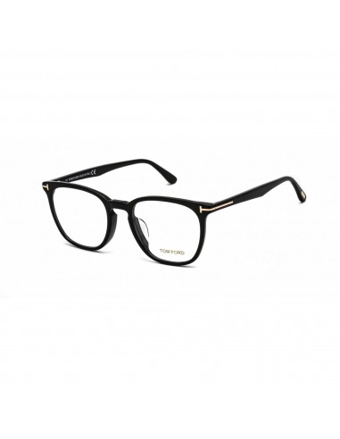 Tom Ford Unisex Eyeglasses - Clear Lens Square Black Acetate Frame | FT5506-F 001 est présent 