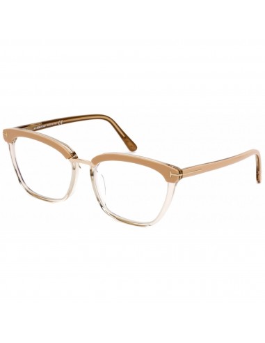 Tom Ford Women's Eyeglasses - Shiny Transparent/Antique Pink Frame | FT5550-F-B 072 Faites des économies