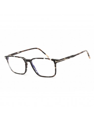 Tom Ford Unisex Eyeglasses - Rectangular Shape Tortoise Plastic Frame | FT5607-B 055 Venez découvrir notre 