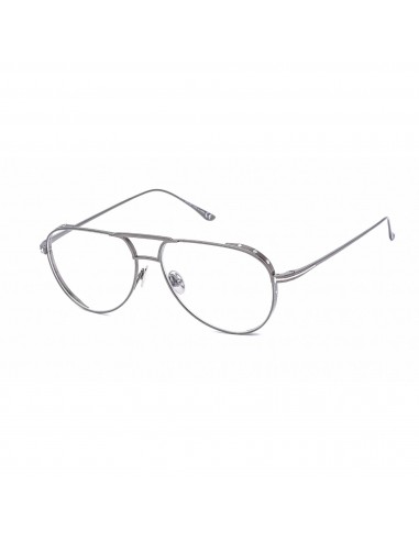 Tom Ford Men's Eyeglasses - Full Rim Aviator Shiny Gunmetal Metal Frame | FT5658-B 008 2024