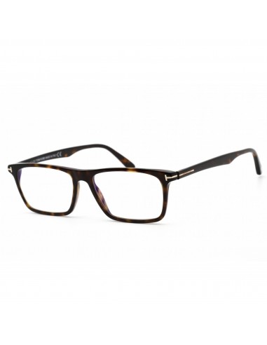 Tom Ford Unisex Eyeglasses - Rectangular Dark Havana Plastic Frame | FT5681-B 052 le concept de la Pate a emporter 