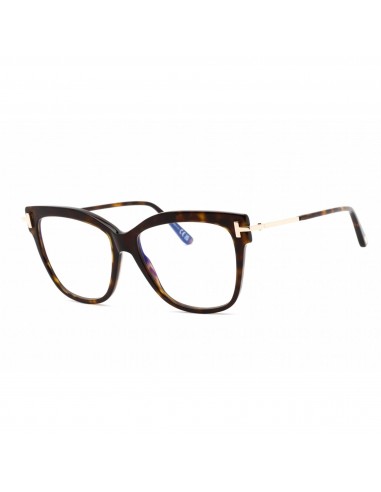 Tom Ford Women's Eyeglasses - Cat Eye Shape Dark Havana Plastic Frame | FT5704-B 052 une grave pollution 