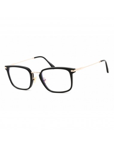 Tom Ford Men's Eyeglasses - Rectangular Shiny Black Plastic Frame | FT5747-D-B 001 est présent 