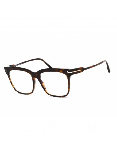 Tom Ford Women's Eyeglasses - Full Rim Square Dark Havana Plastic Frame | FT5768-B 052 des créatures d'habitude