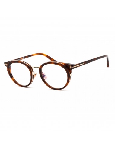 Tom Ford Men's Eyeglasses - Full Rim Round Shiny Black Plastic Frame | FT5784-D-B 053 Profitez des Offres !