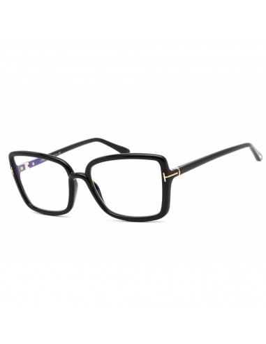 Tom Ford Women's Eyeglasses - Butterfly Shape Shiny Black Plastic Frame | FT5813-B 001 de la marque