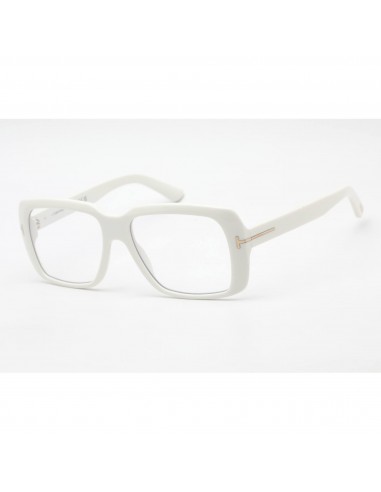 Tom Ford Men's Eyeglasses - Full Rim Rectangular Ivory Plastic Frame | FT5822-B 025 une grave pollution 