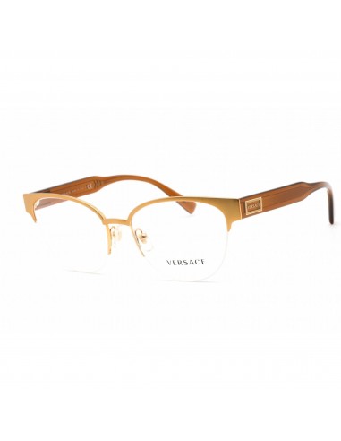 Versace Women's Eyeglasses - Half Rim Cat Eye Matte Gold Metal Frame | 0VE1265 1410 votre restaurant rapide dans 