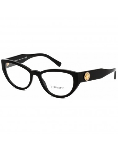 Versace Women's Eyeglasses - Clear Lens Cat Eye Black Plastic Frame | VE3280B GB1 une grave pollution 