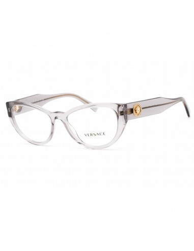 Versace Women's Eyeglasses - Cat Eye Transparent Grey Plastic Frame | 0VE3280B 593 la chaussure