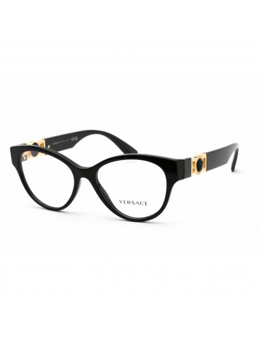 Versace Women's Eyeglasses - Clear Lens Cat Eye Black Plastic Frame | 0VE3313 GB1 de votre